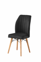 Ensemble de chaises de salle à manger de luxe moderne, panneaux de particules et pieds en bois, 6 places, garantie 1 an - Best Seller, prix économique