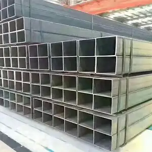 Galvanized Steel Pipes Pre-galvanized Rectangular Steel Pipe 2 inch Hot Rolled Welded Square Carbon Tube zinc coating Tube