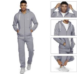 Sweat à capuche respirant imprimé écologique motif solide hiver lourd survêtement strass Technique léger - Product Image 4