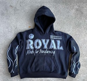 เสื้อฮู้ดแฟชั่นฤดูหนาวสำหรับทุกเพศ ผ้าฝ้ายฟลีซ 100% เสื้อสวมหัว ระบายอากาศ กันลม - Product Image 1