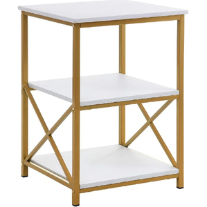 Modern Luxury <b>White</b> Marble <b>Side</b> <b>Table</b> with Metal for Living Room Office or Home Furniture Coffee <b>table</b> - Product Image 1