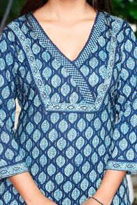 Nuevo Conjunto de Kurti Tradicional Indio Jaipuri, Ligero, de Secado Rápido, con Estampado a Mano y Bordado de Algodón, para Mujer, Verano/Invierno - Product Image 3