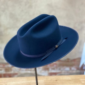 High Quality Wool Western Jazz Cowboy Cowgirl Hat for Men Adults Custom Logo Distressed Camo Designer Felt Blank Travel Party - Product Image 1