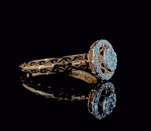 Bague de fiançailles en diamant de laboratoire rond de 0,25 CTW, certifiée SGL, or massif 14 carats - Product Image 2