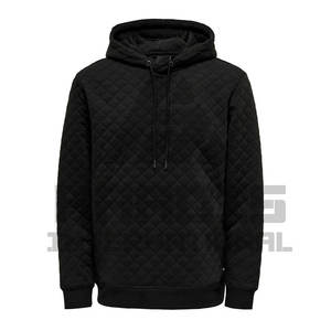 Wholesale Men Clothing Hoodies Best Quality OEM Casual Hoodies Winter Wear <b>Quilted</b> <b>Hoodie</b> in Custom Size - Product Image 1