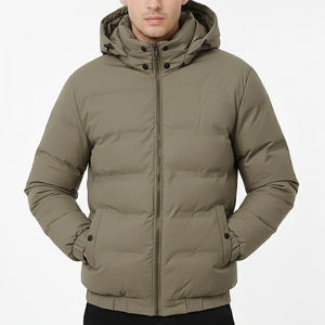 Chaquetas Bomber en Oferta, Chaqueta de Plumón Gruesa y Brillante para Invierno, Talla Grande, Personalizada OEM, Chaqueta Clásica con Cierre para Hombre - Product Image 2