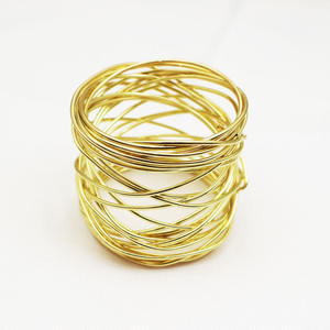 Anillos de Servilleta Metálicos de Venta Caliente, Aportan un Aspecto Coherente y Consciente a Cenas Formales, Bodas y Celebraciones - Product Image 2