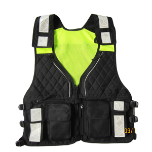 เสื้อสะท้อนแสงมีซิปด้านหน้าเสื้อกั๊กยุทธวิธี,เสื้อสะท้อนแสงมองเห็นได้ชัดเจนเสื้อกั๊กรักษาความปลอดภัยดีไซน์ล่าสุดโลโก้ - Product Image 5