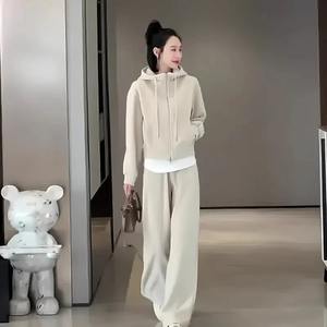 Traje deportivo informal de otoño para mujer, sudadera adelgazante reductora de edad con estilo, conjunto de 2 piezas, 2 piezas - Product Image 6