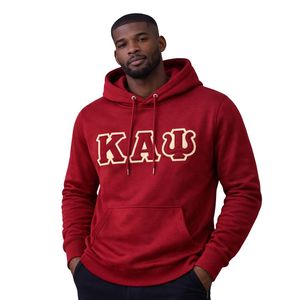 Sweat à capuche Kappa Alpha Psi Krimson Premium, taille réelle, polaire épais, broderie de la lettre grecque, vêtement de luxe - Product Image 1
