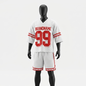 Premium 160 GSM breathable polyester <b>mesh</b> women jersey short <b>set</b> white red contrast panel sublimation custom logo Women's <b>Sets</b> - Product Image 1