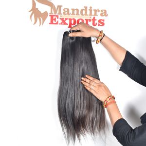 ผมต่อแบบช่อผมมนุษย์ผมคนอินเดียแท้สีดำเป็นผมตรงแบบไม่ผ่านกระบวนการผลิตจากเวียดนาม - Product Image 3
