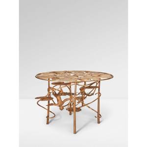 เก้าอี้ห้องนั่งเล่นโลหะสีทองสไตล์โมเดิร์นเฟอร์นิเจอร์กลางแจ้งเก้าอี้ตั้งแคมป์และเดินป่า - Product Image 2