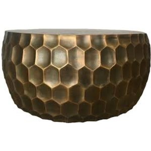 Octagonal Shape Home Decorative Side <b>Table</b> <b>Tall</b> Size Drinkable <b>Table</b> Gold Color Stainless Steel Shiny Polished Admirable Look - Product Image 3