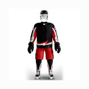 Ensembles d'uniformes de hockey sur glace unisexe de haute qualité fabriqués sur mesure avec équipe emballage personnalisé de haute qualité Service OEM à bas prix - Product Image 3