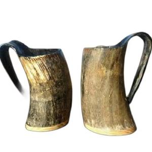 Tasse à boire artisanale de qualité supérieure en corne de boeuf naturelle pour hommes et amateurs d'histoire disponible au prix d'usine - Product Image 3