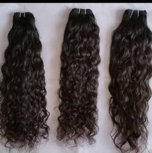 Extensions de cheveux indiens bruts en gros, vierges, cuticules alignées, texture naturelle ondulée et lisse, double trame, 100g - Product Image 6