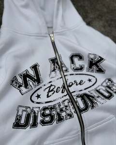 Astropur ชุดวอร์มสองชิ้นสำหรับผู้หญิงชุดกีฬาแฟชั่นมีฮู้ดและชุดวิ่งพิมพ์ลายกราฟิก - Product Image 5