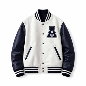 Wholesale <b>Men</b> Custom Cotton Fleece <b>Baseball</b> <b>Jacket</b> Letterman Blank Varsity <b>Jacket</b> Custom made varsity <b>Jacket</b> - Product Image 4