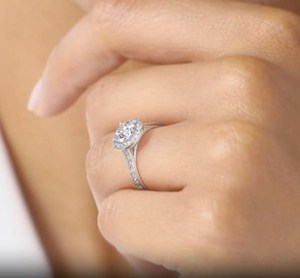 10k or jaune, or rose et or blanc taille ronde laboratoire cultivé diamant bague de mariage coupe ronde diamant bague de fiançailles cadeau pour elle - Product Image 3