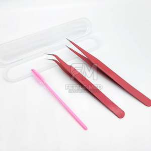 Pinzas para Pestañas Antideslizantes de Grado Profesional, Pinzas para Pestañas de Doble Propósito, Herramienta de Extensión de Pestañas de Alta Precisión - Product Image 6