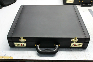 Masonic Regalia Tool Case storage case leather soft material with wooden hard <b>board</b> pockets Regalia apron masonic briefcase - Product Image 4