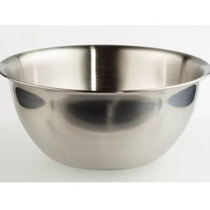 Bol de service en acier inoxydable design à l'aspect unique, adapté à la décoration d'affichage et à l'utilisation fonctionnelle dans la cuisine - Product Image 1