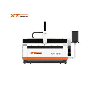 XT LASER meja tunggal, mesin pemotong Laser baja tahan karat 3000*1500mm