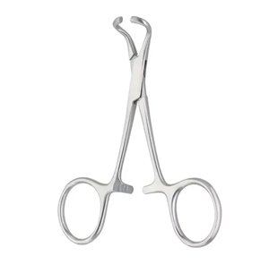 Pinza para Toallas de 13.5 cm, Acero Inoxidable, Pinzas Veterinarias Puntiagudas con 1 Año de Garantía - Product Image 2