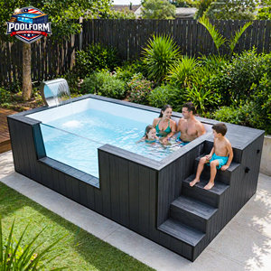 Portable Fiberglass WPC Children's Family Outdoor Plunge <b>Pool</b> above ground <b>pool</b> practical container <b>pool</b> outdoor family <b>pool</b> - Product Image 4