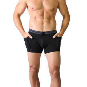 Boxers pour hommes, coupe classique, taille mi-haute, tissu doux au toucher, large bande élastique à la taille, respirant, antibactérien, léger pour - Product Image 5