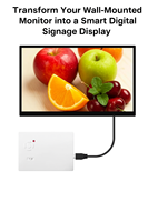 Boîte d'installation publicitaire intelligente Options CPU WiFi 4G Android OS Ports USB Montage VESA Blanc pour moniteur de signalisation numérique Écran LCD