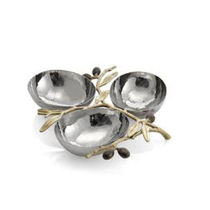 Bol martelé en Aluminium or avec support, 1 unité - Product Image 2