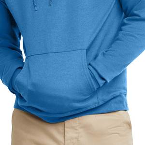 เสื้อสเวตเตอร์ของผู้ชายเสื้อมีฮู้ดผ้าคอตตอนสีพื้นเสื้อสเวตเตอร์ถักแบบเรียบง่ายเสื้อมีฮู้ดลำลองไซส์ใหญ่พิเศษออกแบบโลโก้ได้ตามต้องการ - Product Image 2