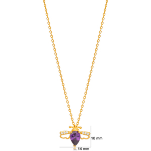 Pendentif à breloque en pierre de Zircon améthyste, fait à la main, vente en gros, bijoux en argent Sterling 925 - Product Image 2