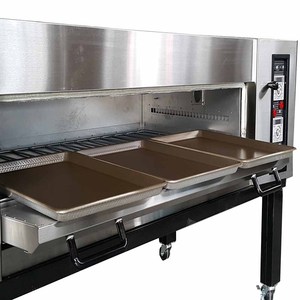 อุณหภูมิสูงเบเกอรี่ดาดฟ้าเตาอบขนมปังไฟฟ้าแก๊ส 2 Deck 6 ถาดเตาอบพิซซ่าบิสกิตเครื่องทําเค้ก - Product Image 3