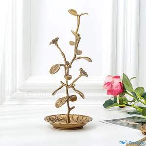 Soporte alto de joyería de metal con múltiples niveles para colgar collares largos sin enredarse o romperse fácilmente - Product Image 3