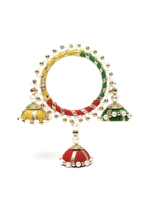 Rakhi-pulsera de hilo étnico para el festival aksha andhan de la India, brazalete con hermoso diseño - Product Image 2