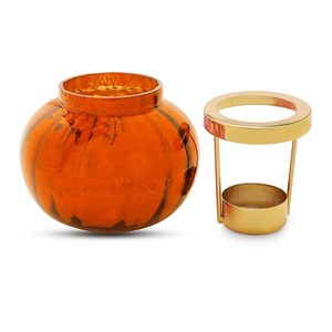 Customized in Sizes <b>Dinner</b> Decorative Metal Candlestick Holder Gold Plating Iron Frame Glass <b>Candle</b> Jar Hot Sale <b>Candle</b> Mold - Product Image 3