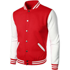 Chaqueta Varsity para hombre, chaqueta de béisbol de empalme fina, suave y cómoda con logotipo personalizado, chaqueta de béisbol universitaria para hombre - Product Image 2