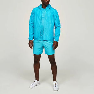 2025 logotipo personalizado 2 piezas chándal Conjunto de jogging de nailon entrenamiento nailon poliéster cortavientos chándal venta al por mayor conjunto de nailon - Product Image 1