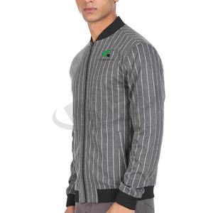 Veste Letterman de couleur unie de haute qualité pour hommes pour l'hiver Logo personnalisé nouvelle conception confortable à manches longues veste chaude pour hommes - Product Image 5
