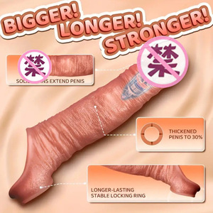 Anillos para Pene para Hombres - Funda Extensora Hueca y Engrosada, Juguete para Adultos - Product Image 1