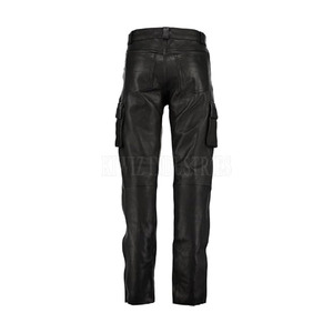 Pantalones Cargo de cuero de moda para hombre, pantalones Cargo de cuero ajustados para hombre, pantalones Cargo de cuero informales cómodos para hombre - Product Image 2