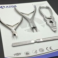 Ensemble de manucure et pédicure professionnel de haute qualité, outils durables en acier inoxydable, coupe-ongles pour les orteils, lime à ongles pour les pieds, ensemble de toilettage