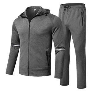 Le plus populaire 2024 personnalisé formation Jogging confortable fermeture éclair sweats à capuche costumes deux pièces ensemble survêtements pour hommes - Product Image 2