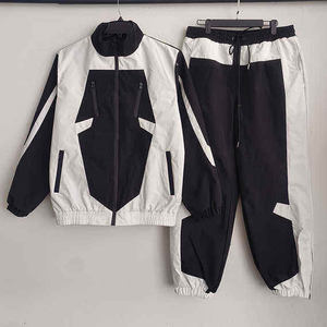 Conjunto de Chaqueta y Pantalón Cortavientos de Primavera, Personalizado, Impermeable, con Cintura Elástica, Trajes Deportivos con Logotipo Personalizado - Product Image 3