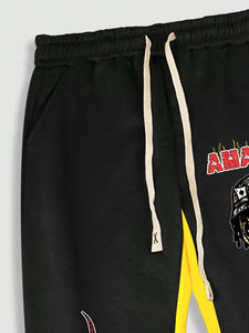 ชุดวอร์มและกางเกงวอร์มแนวสตรีทของผู้ชายชุดวอร์มพิมพ์ลายกราฟิกแบบกำหนดเอง OEM สำหรับฤดูหนาว - Product Image 5