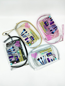 Nouvelle trousse de toilette transparente en PVC à trois compartiments pour femmes, imprimée avec des dessins animés, protection UV, origine Chine, 2023 - Product Image 1