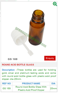 GLASS BOTTLE with <b>COKE</b> CAP GS 169 for Jewelry Tools for Your Jewellery Findings - Product Image 2